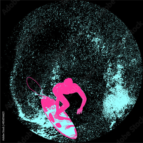 surfista, tabla de surf, vector, surf, ola, surfer, grafico, mar,  deporte