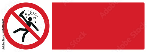 iso prohibition safety signs v1 not for people in the state of intoxication your custom message here landscape size 1/2 a4,a3,a2,a1