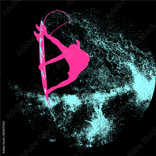 surfista, tabla de surf, vector, surf, ola, surfer, grafico, mar,  deporte