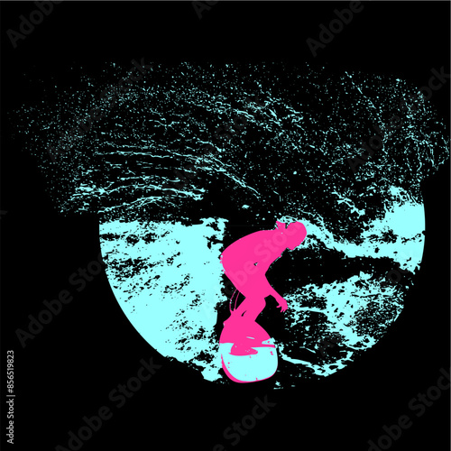surfista, tabla de surf, vector, surf, ola, surfer, grafico, mar,  deporte