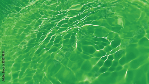 Blue water with ripples on the surface. Defocus blurred transparent blue colored clear calm water surface texture with splashes and bubbles. Water waves with shining pattern texture background.