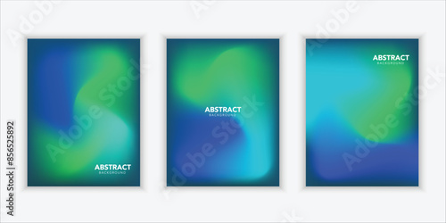 Abstract liquid background layout. Bright color blend. green fluid effect. Gradient mesh. Mockup modern design template for posters, and banners, brochures, flyers, covers, etc.