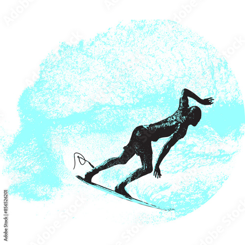 surfista, tabla de surf, vector, surf, ola, surfer, grafico, mar,  deporte