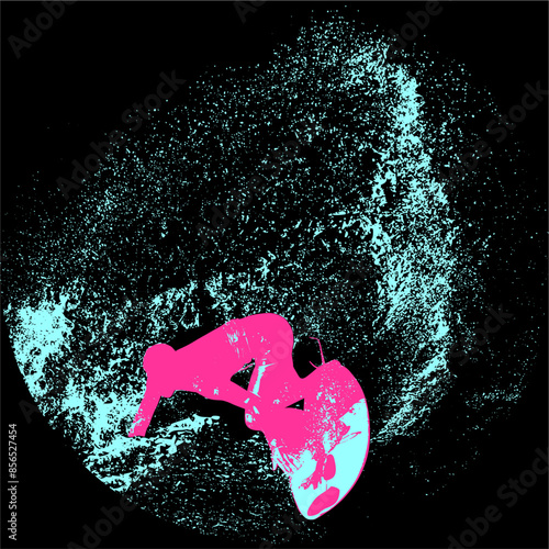 surfista, tabla de surf, vector, surf, ola, surfer, grafico, mar,  deporte