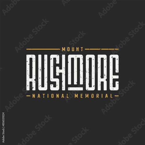Rushmore Lettering Typography