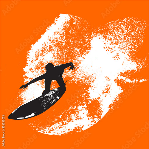 surfista, tabla de surf, vector, surf, ola, surfer, grafico, mar,  deporte