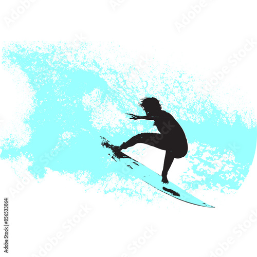 surfista, tabla de surf, vector, surf, ola, surfer, grafico, mar,  deporte