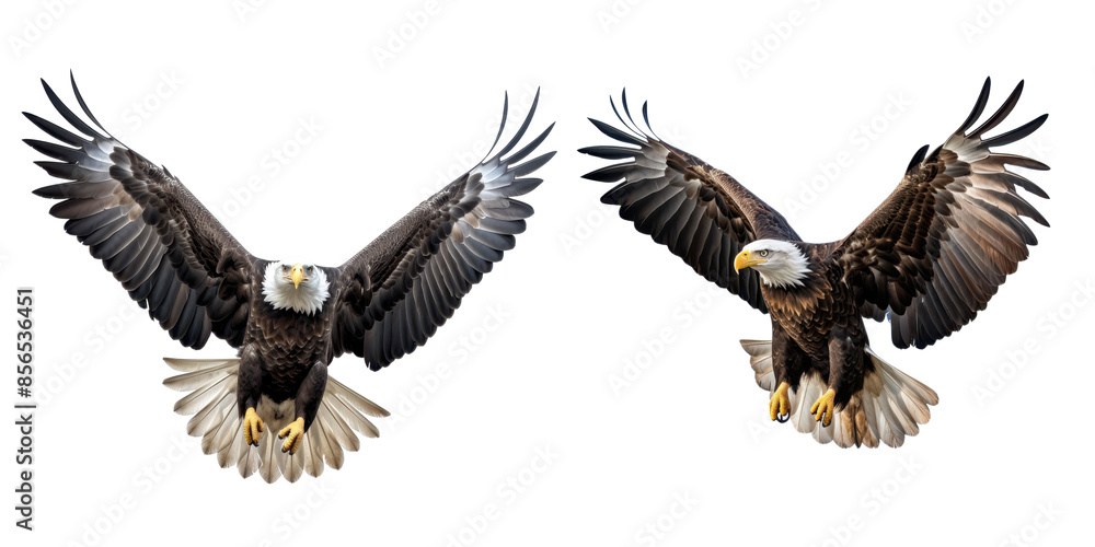 Obraz premium bald eagle isolated on a transparent background