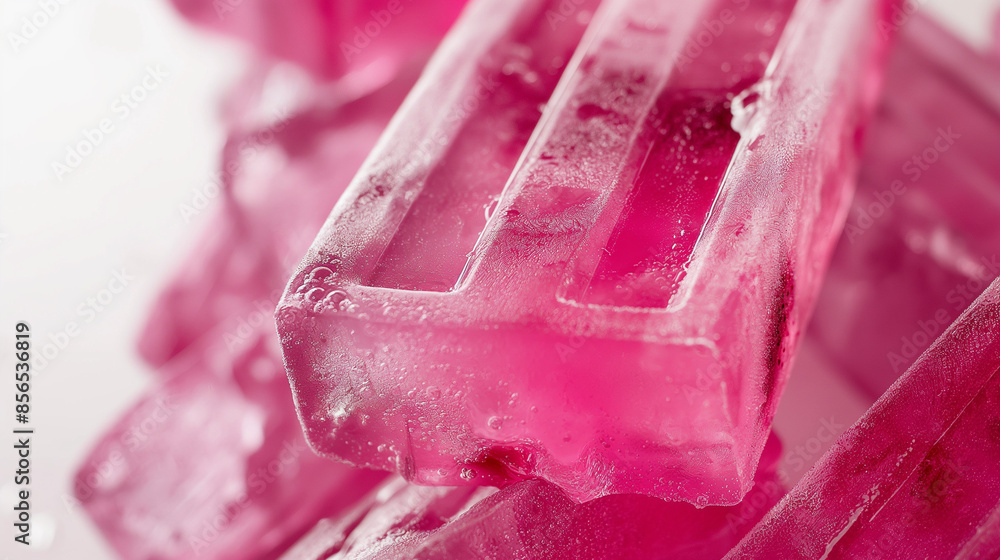 Chic spiked berry lemonade ice pop, a closeup of chic spiked berry lemonade ice pop, its vibrant colors and hint of alcohol set against a white background Chic spiked berry lemonade ice pop, a closeup of chic spiked berry lemonade ice pop, its vibrant colors and hint of alcohol set against a white background