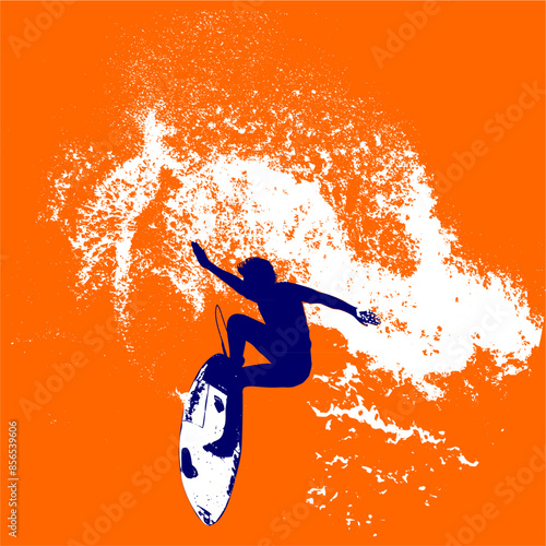 surfista, tabla de surf, vector, surf, ola, surfer, grafico, mar,  deporte