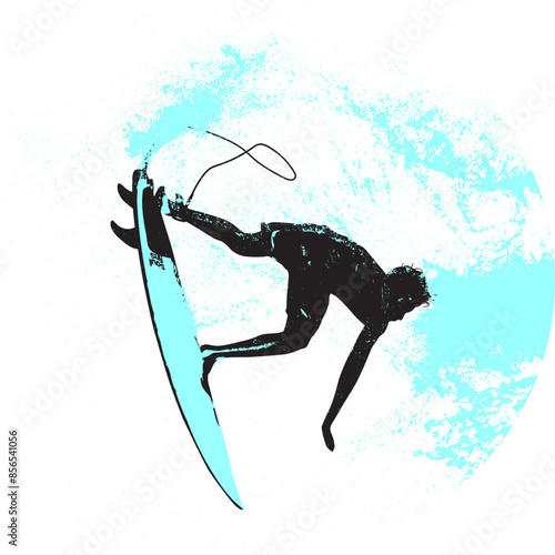 surfista, tabla de surf, vector, surf, ola, surfer, grafico, mar,  deporte