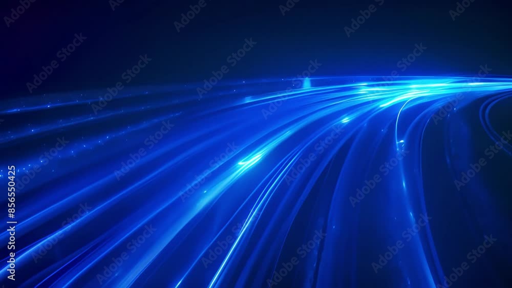 Blue light flow background Blue light flow background
