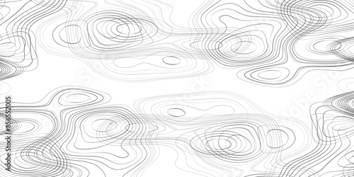 Topographic map background concept with space for your copy. Vector abstract illustration. Geography concept. Contour line image.