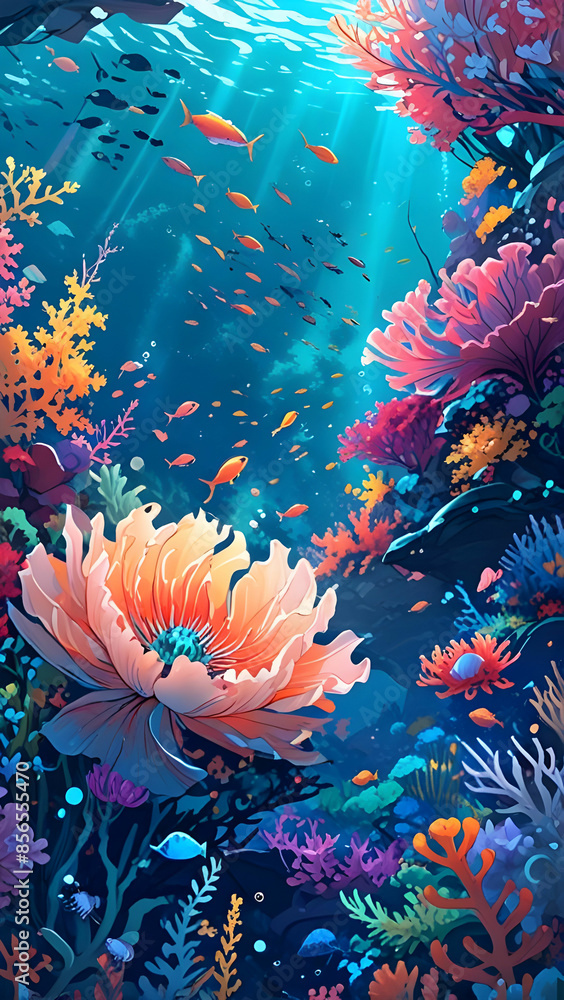 Under water flowers Under water flowers