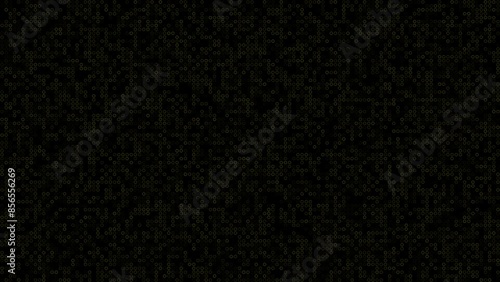 4k dynamic seamless looping animation with blinking rings. Yellow circles on black. Abstract technological backdrops