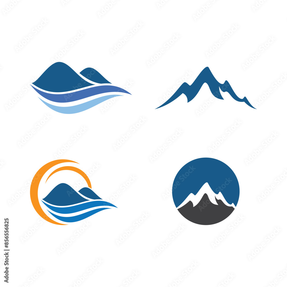 Mountain illustration design Mountain illustration design