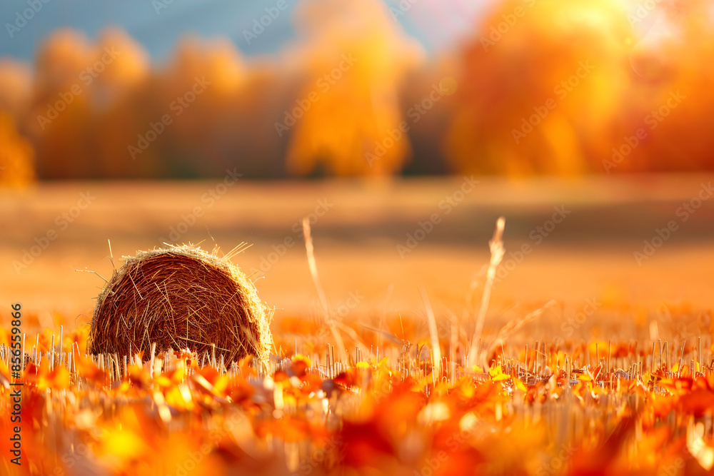 Hay bales in the field, autumn landscape in the mountains, landscape with grass and flowers, Autumn, Thanksgiving concept. Hay bales in the field, autumn landscape in the mountains, landscape with grass and flowers, Autumn, Thanksgiving concept.