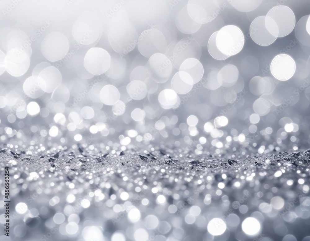Radiant Sparkles: Shiny Silver Glitter Background Radiant Sparkles: Shiny Silver Glitter Background