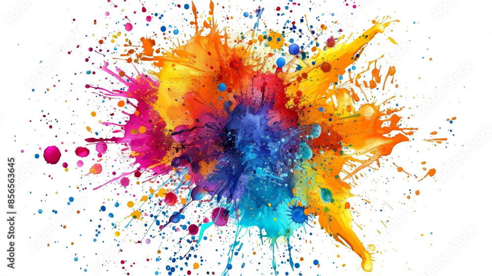 Vibrant Color Splash Explosion Vibrant Color Splash Explosion