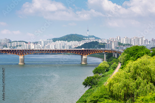 Photography Scenery around the Han River in summer