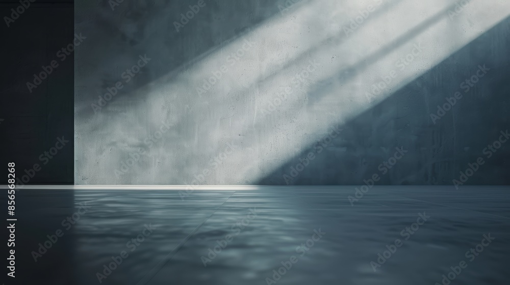 Sunlight streams through a window into a dimly lit, empty room with a textured floor, creating a dramatic and serene atmosphere. Sunlight streams through a window into a dimly lit, empty room with a textured floor, creating a dramatic and serene atmosphere.
