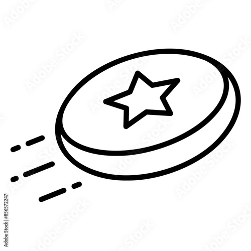 Frisbee icon for summer game