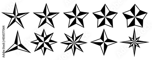 Set rating stars icon badges. Feedback customers. Rank, level of satisfaction rating. Five stars customer product rating review. 5 star rating icon. Vector illustration.