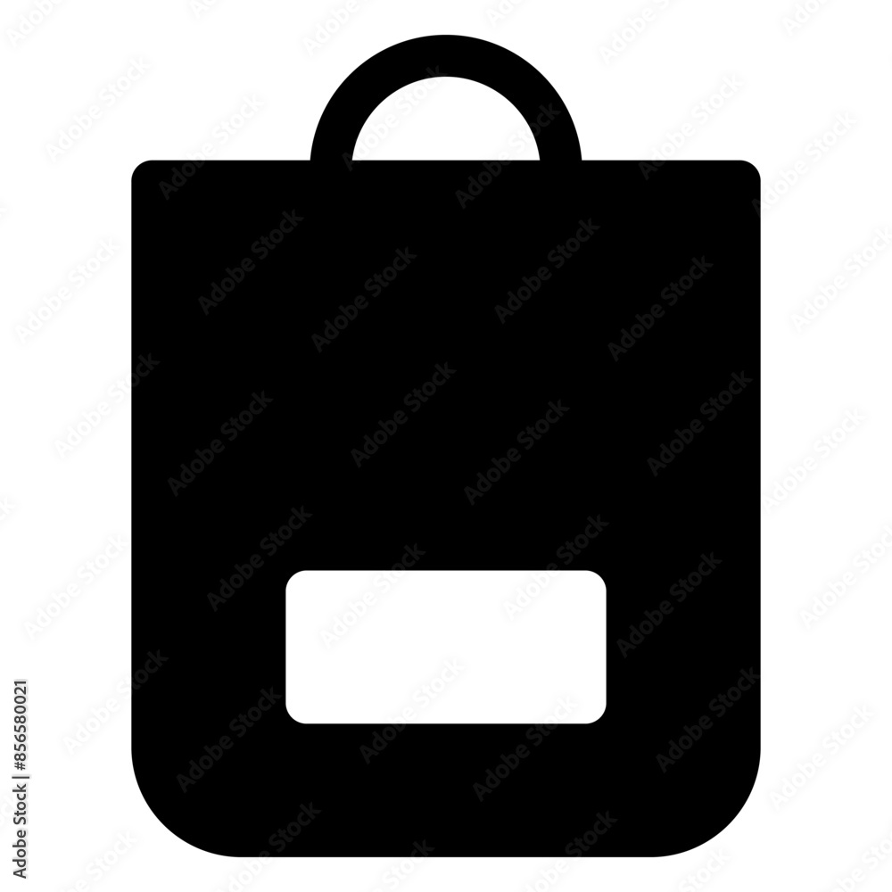 bag glyph icon isolated on white background bag glyph icon isolated on white background