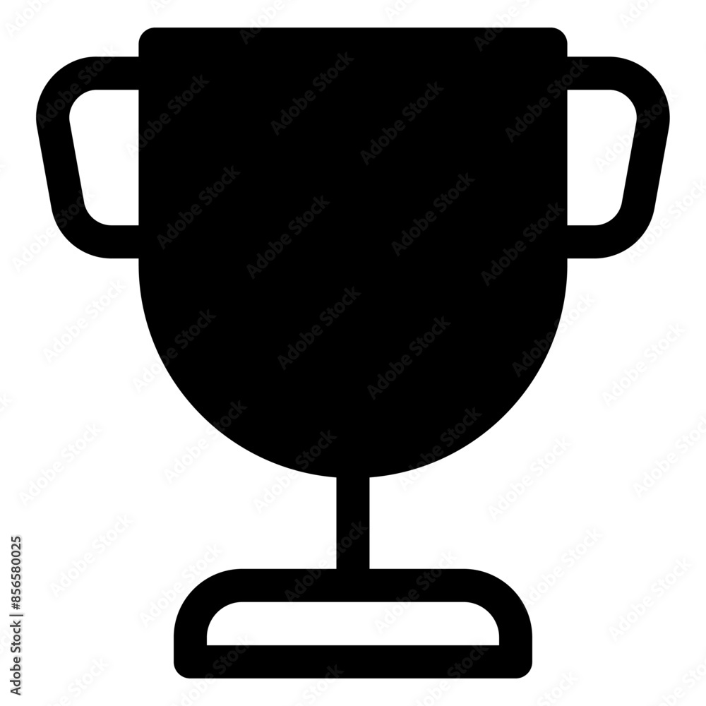 Obraz premium trophy glyph icon isolated on white background