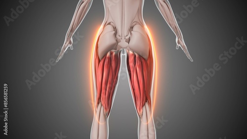 Animation of the hamstring muscles