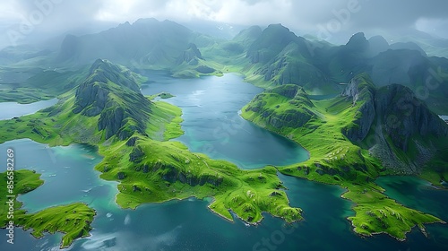 Fototapeta Naklejka Na Ścianę i Meble -  lake in the mountains