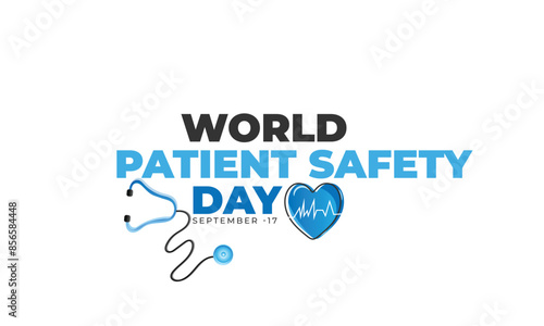 World Patient Safety Day. background, banner, card, poster, template. Vector illustration.