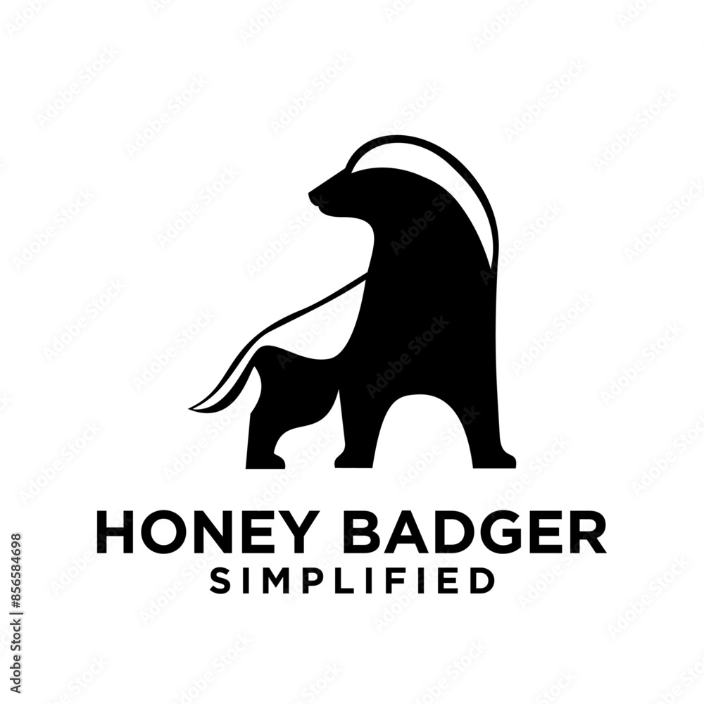 Obraz premium Honey Badger Logo icon Design Vector Image