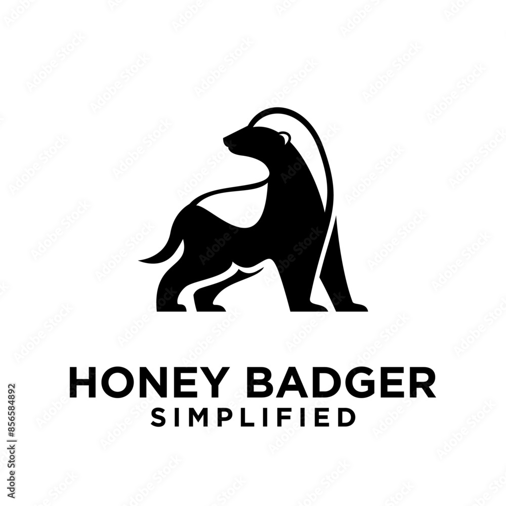Honey Badger Logo icon Design Vector Image Honey Badger Logo icon Design Vector Image