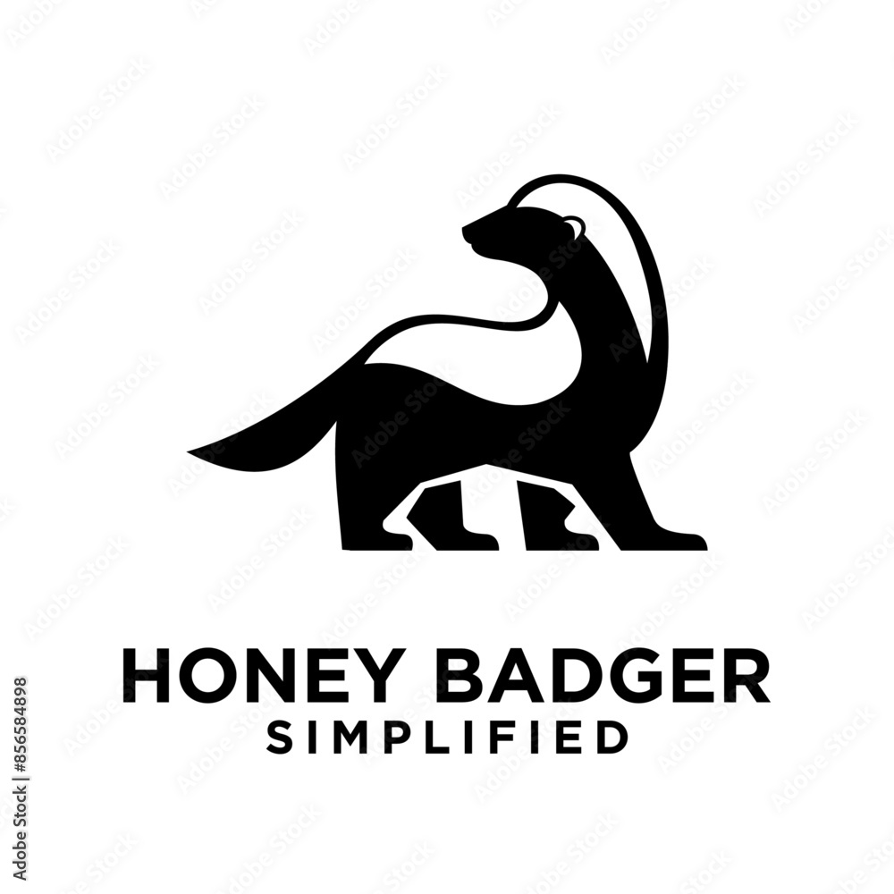 Honey Badger Logo icon Design Vector Image Honey Badger Logo icon Design Vector Image