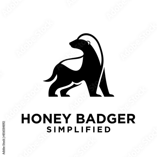 Honey Badger Logo icon Design Vector Image