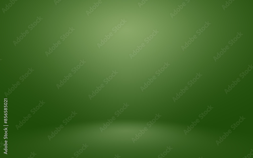 Empty dark green room with luxury green gradient background for display your product Empty dark green room with luxury green gradient background for display your product
