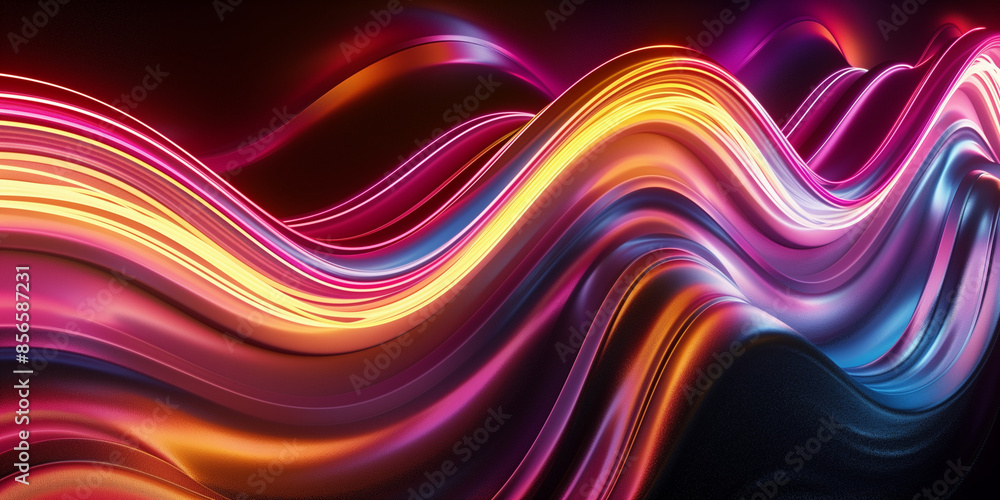 Abstract colorful curved surface art business background Abstract colorful curved surface art business background