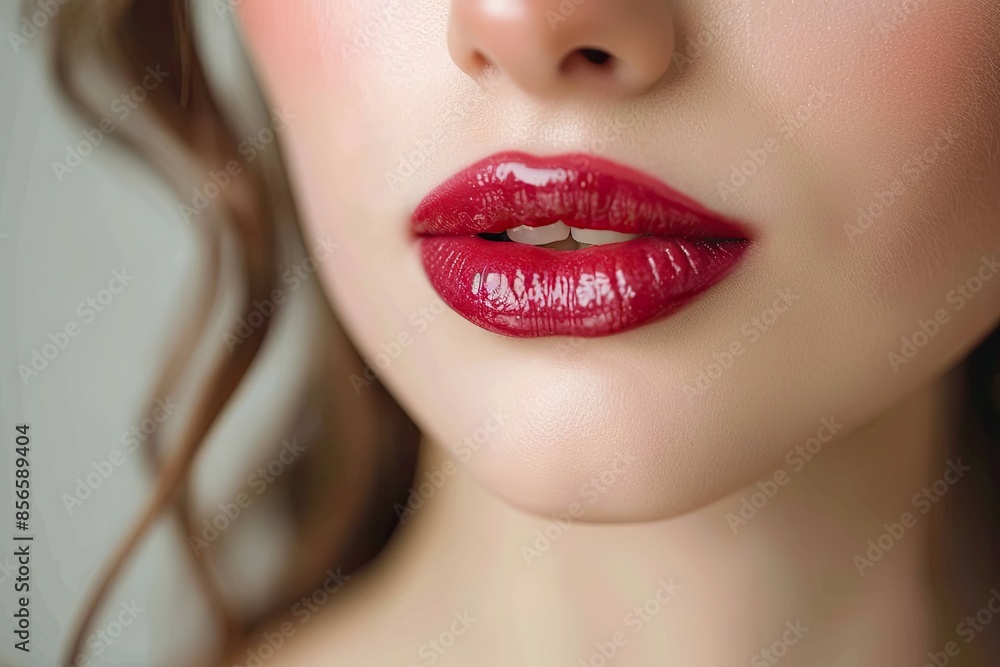 Close up lips of woman Close up lips of woman