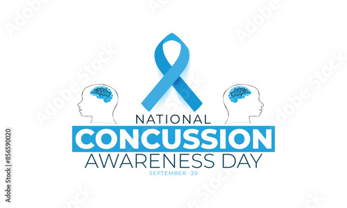 National Concussion Awareness Day. background, banner, card, poster, template. Vector illustration.