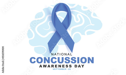 National Concussion Awareness Day. background, banner, card, poster, template. Vector illustration.