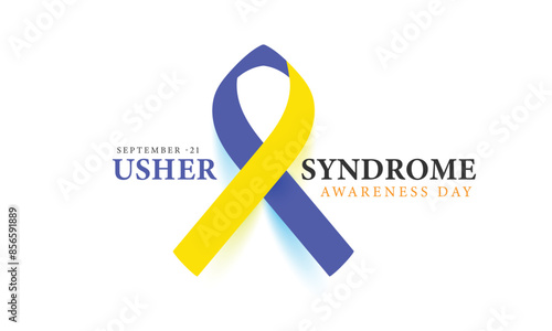 Usher Syndrome Awareness Day. background, banner, card, poster, template. Vector illustration.