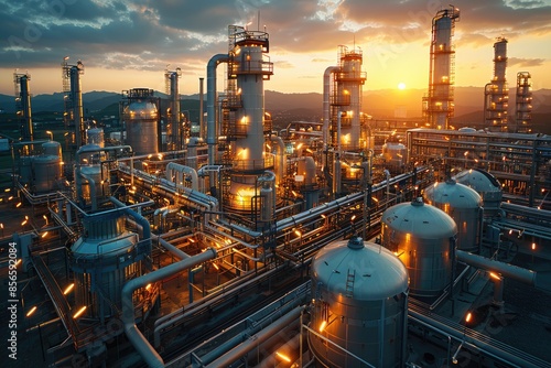 Wallpaper Mural pipes and tanks in the plants professional photography Torontodigital.ca