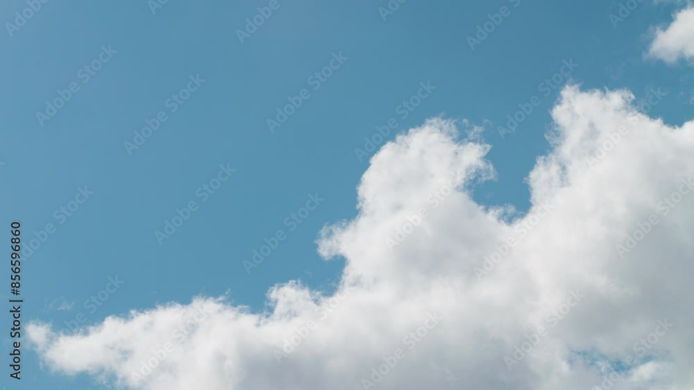 Clear blue sky with clouds