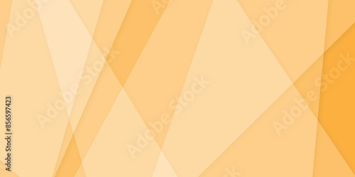 Abstract modern abstract orange background design with layers of textured white material Geometric shapes of yellow and blue paper. Abstract background.