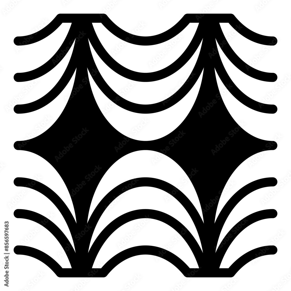 pattern line icon isolated on white background pattern line icon isolated on white background