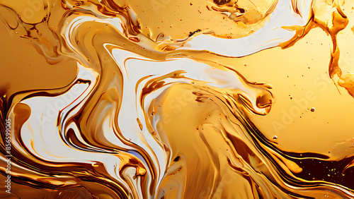 Gold and white marble textured background