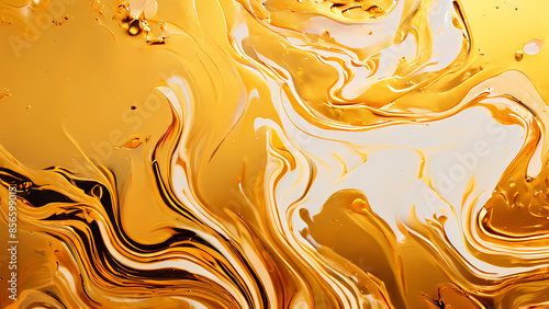Gold and white marble textured background