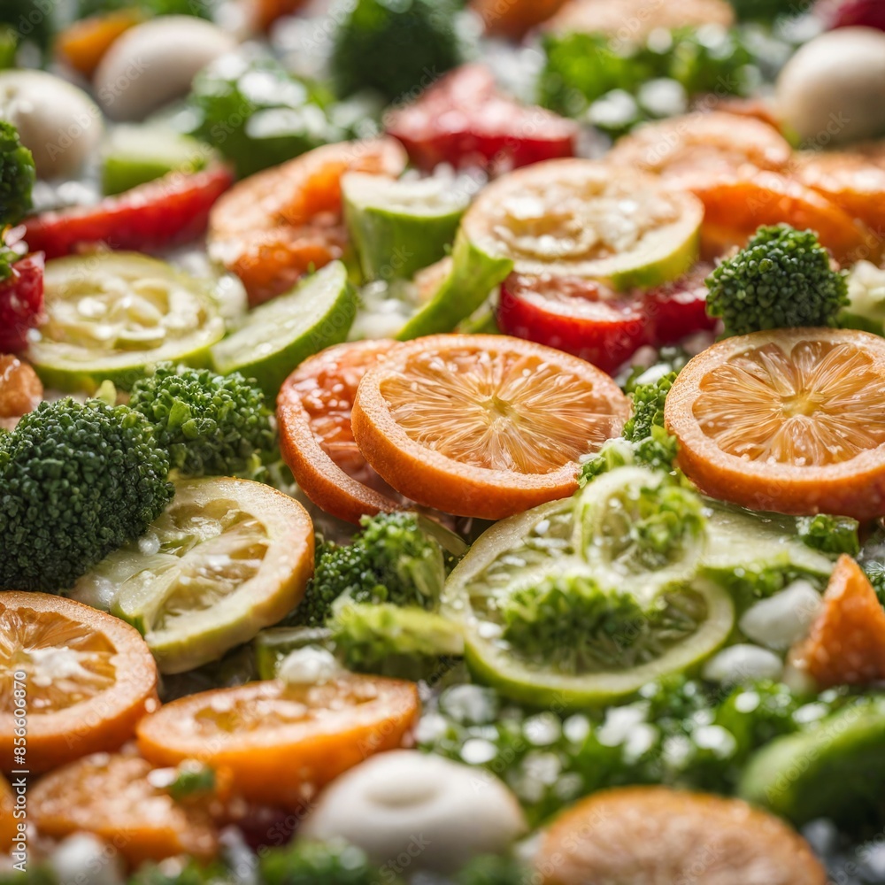 A colorful and healthy dinner plate with sliced red tomato and grilled meat alongside fresh vegetables A colorful and healthy dinner plate with sliced red tomato and grilled meat alongside fresh vegetables