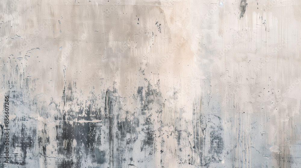 Rustic Textured Wall with Urban Chic Color Washing Technique. Aged effect. Palette of gray, blue, black, white, and taupe with subtle variations. High-resolution. Soft and layered finish. Rustic Textured Wall with Urban Chic Color Washing Technique. Aged effect. Palette of gray, blue, black, white, and taupe with subtle variations. High-resolution. Soft and layered finish.